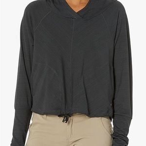 prAna women’s Inigma Hoodie in Solid Black with pockets! NWT- Size Small